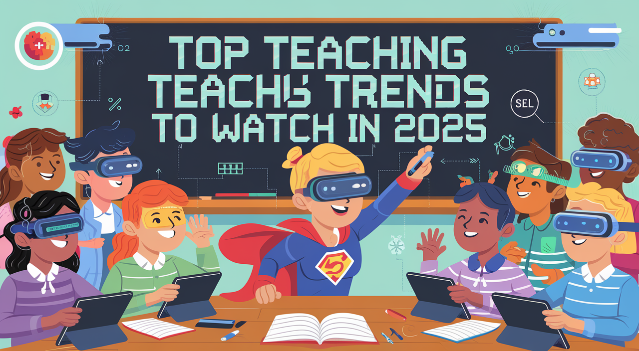 Students engaging in a modern classroom that reflects top teaching trends like technology and collaboration.